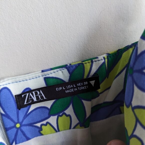 Zara floral print cut out sleeveless mini dress - Picture 5 of 5